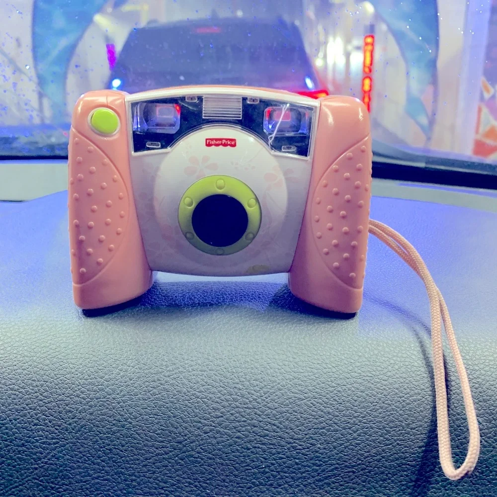 Fisher Price | Pink & White Kid Touch Digital Camera Child Practice Photography